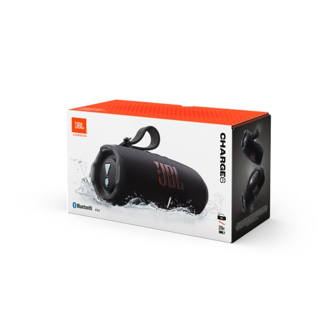 JBL Charge 6 fekete, Hordozható hangszóró
