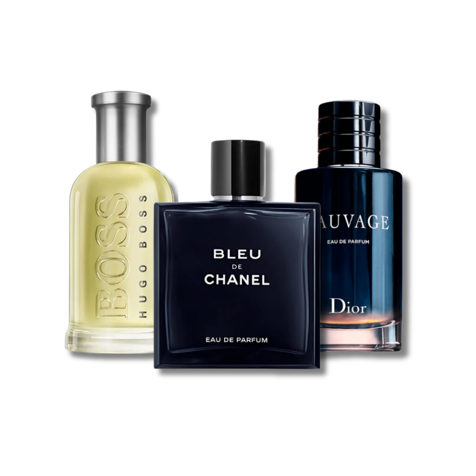 Különleges ajánlat | Hugo Boss Bottled + Bleu de Chanel + Dior Sauvage – 3 az 1 áráért (100 ml)