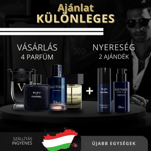 Vásároljon 1-et, kap 4-et: Invictus + Bleu de Chanel + Sauvage + La Nuit de L’Homme + 2 exkluzív ajándék